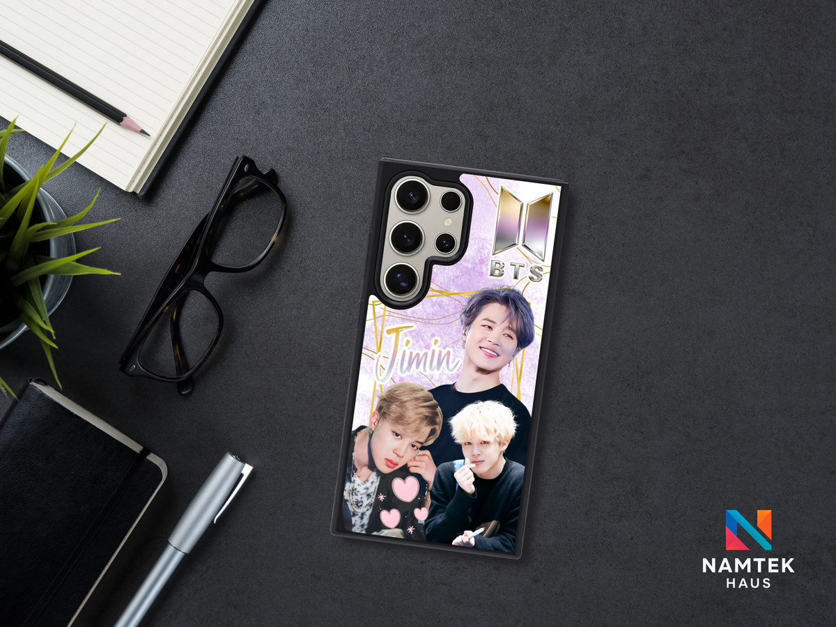 BTS Jimin iPhone Case – Purple Galaxy K‑Pop Phone Cover for ARMY