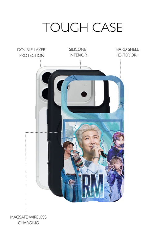 BTS RM Blue Marble Galaxy iPhone & Samsung Case - ARMY Fan Design