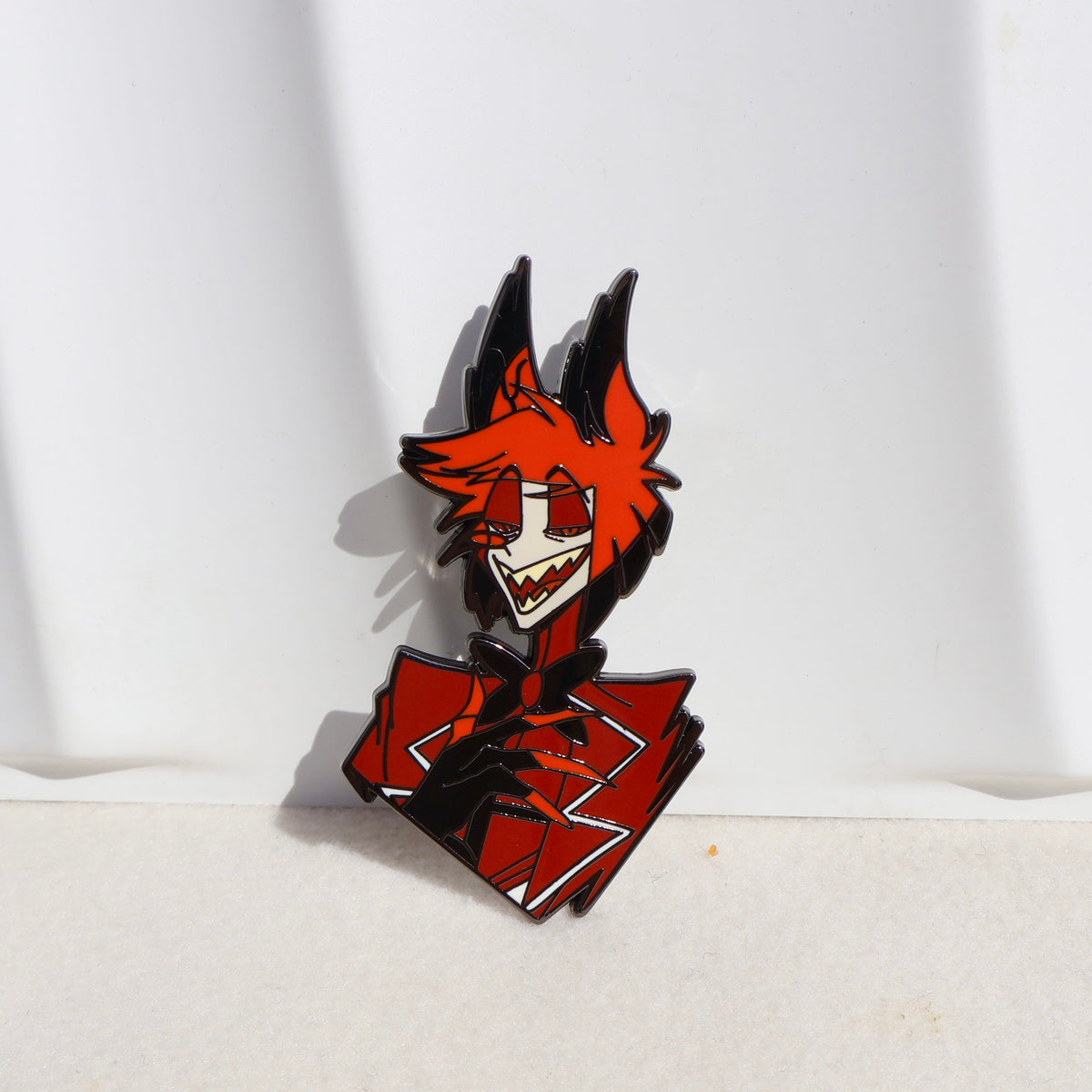 Hazbin Hotel Alastor Metal Pin