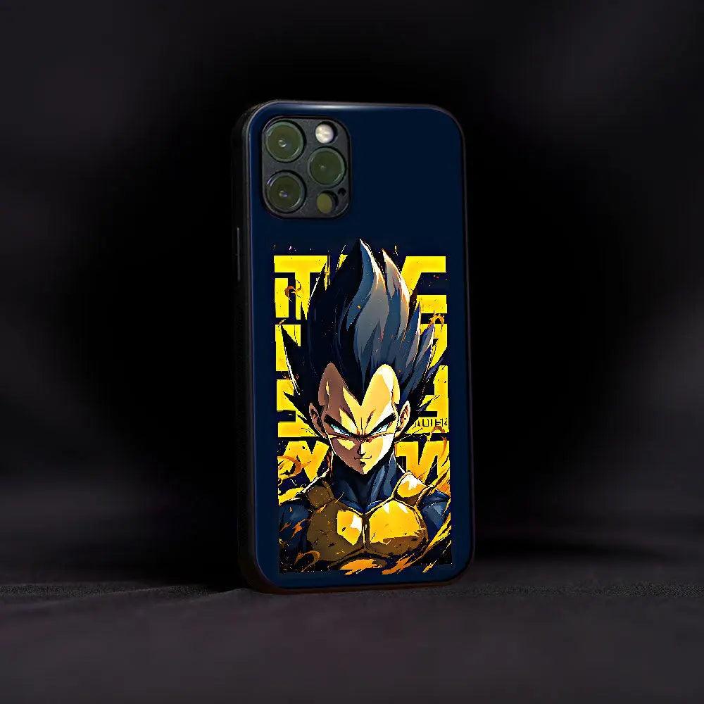 The Vegeta Poster Glass Case