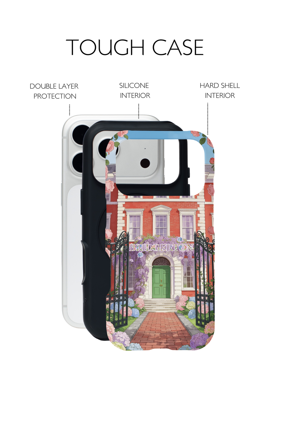 Bridgerton House Floral Mobile Phone Case