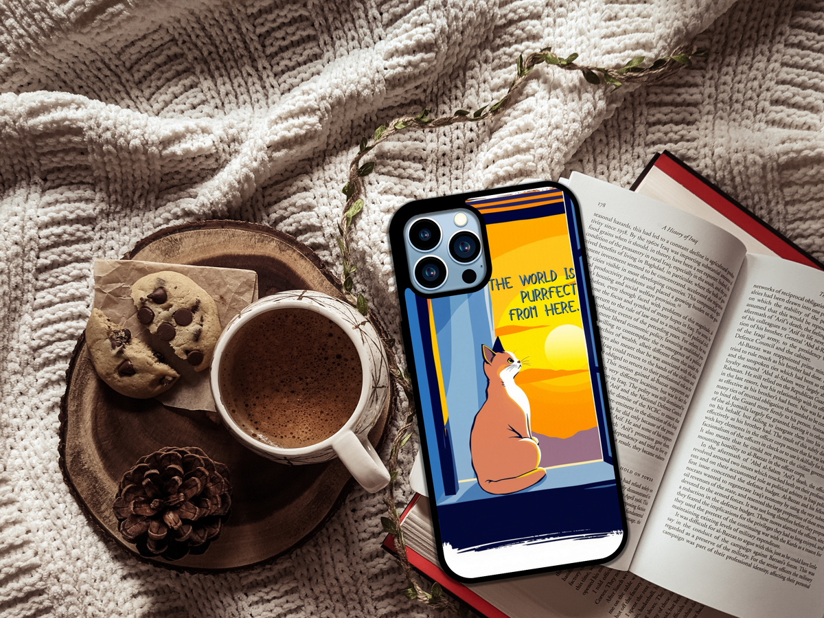 The World is Purrfect from Here Phone Case