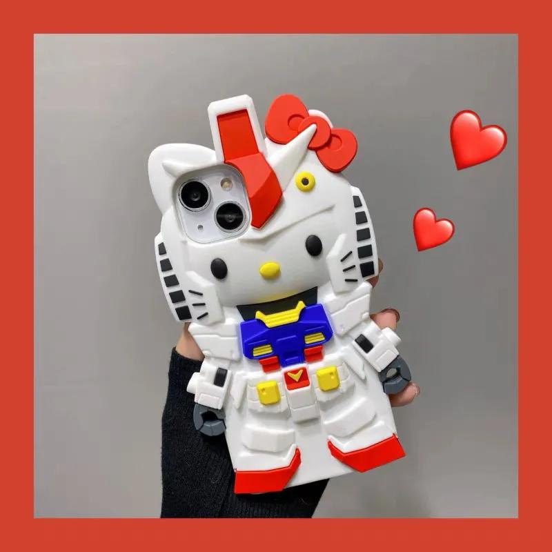 Gundam Fusion Hello Kitty Phone Case