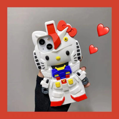 Gundam Fusion Hello Kitty Phone Case