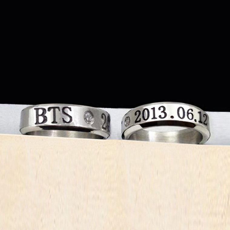 BTS Sterling Silver Ring