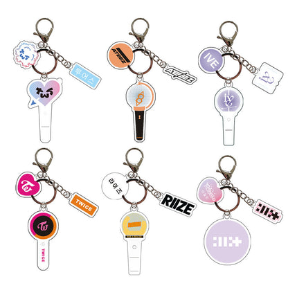 K-pop group support keychains