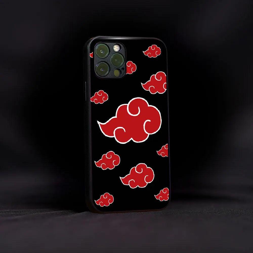 Akatsuki Pattern Glass Case