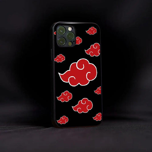 Akatsuki Pattern Glass Case