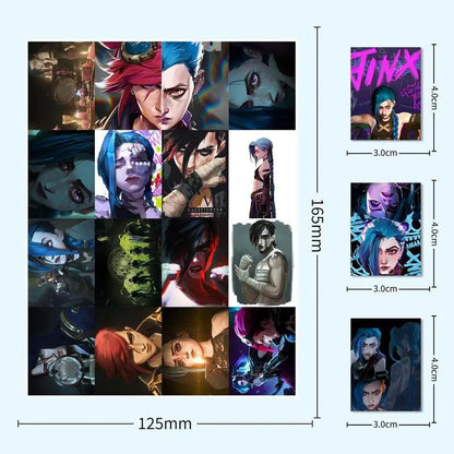 Battle of the Two Cities Jinx blasts Piltover LOL peripheral decoration stickers