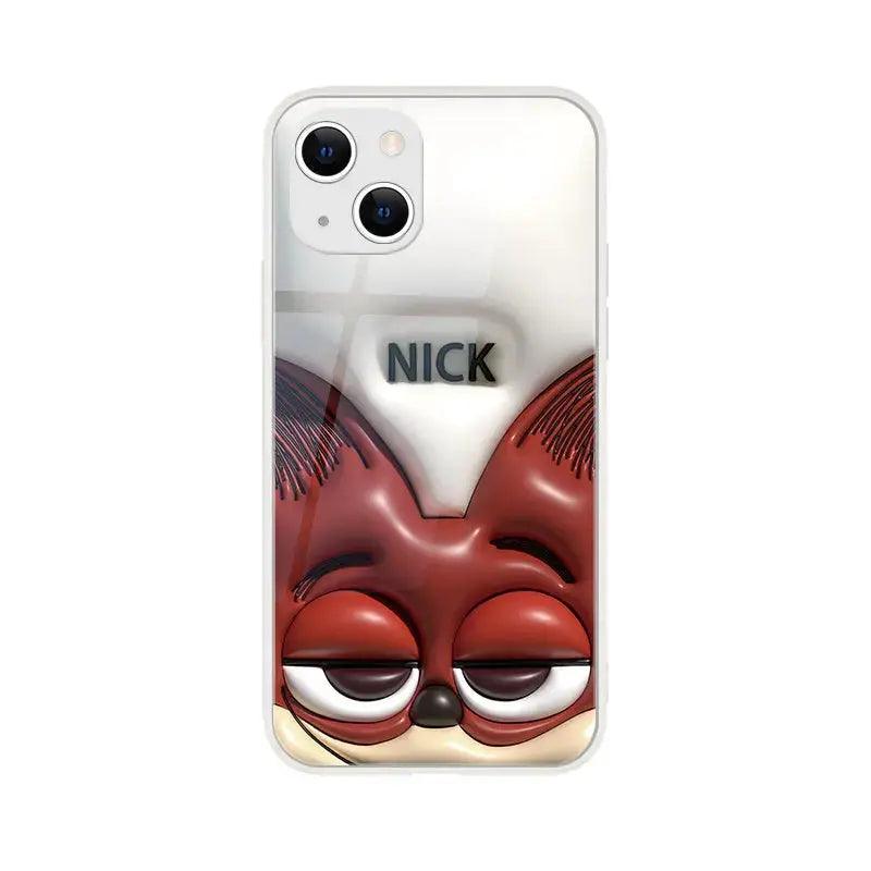 Concave-convex tempered glass 3D mobile phone case D