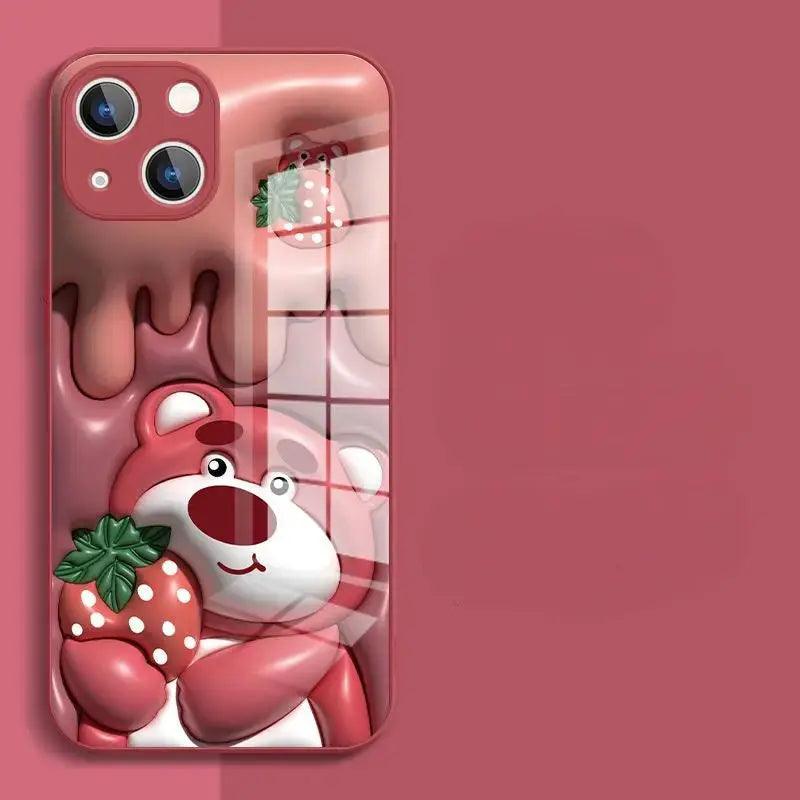 Concave-convex tempered glass 3D mobile phone case F