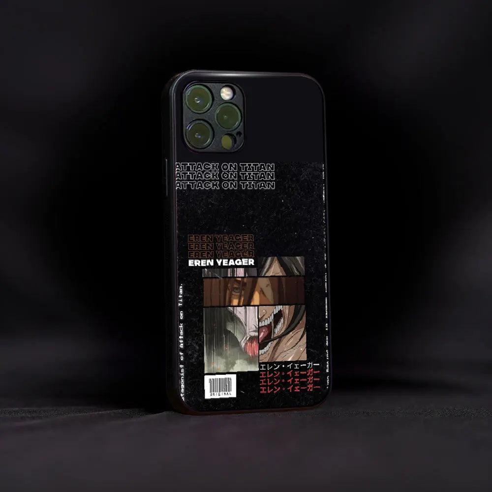 Fallen Angel Eren Yeager Glass Case