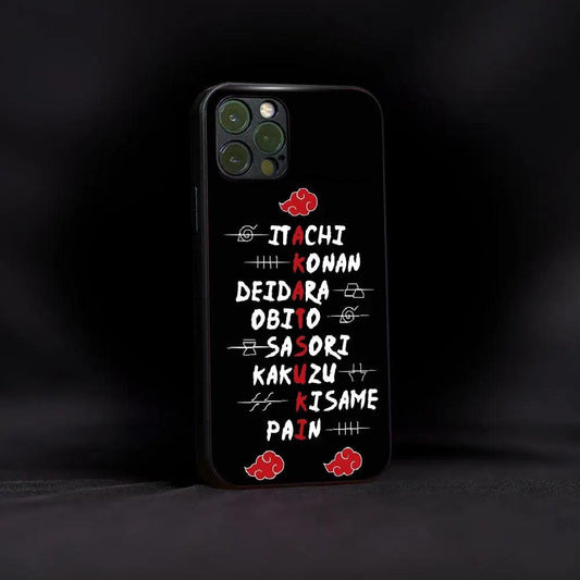 Naruto Anime Printed Glass Case