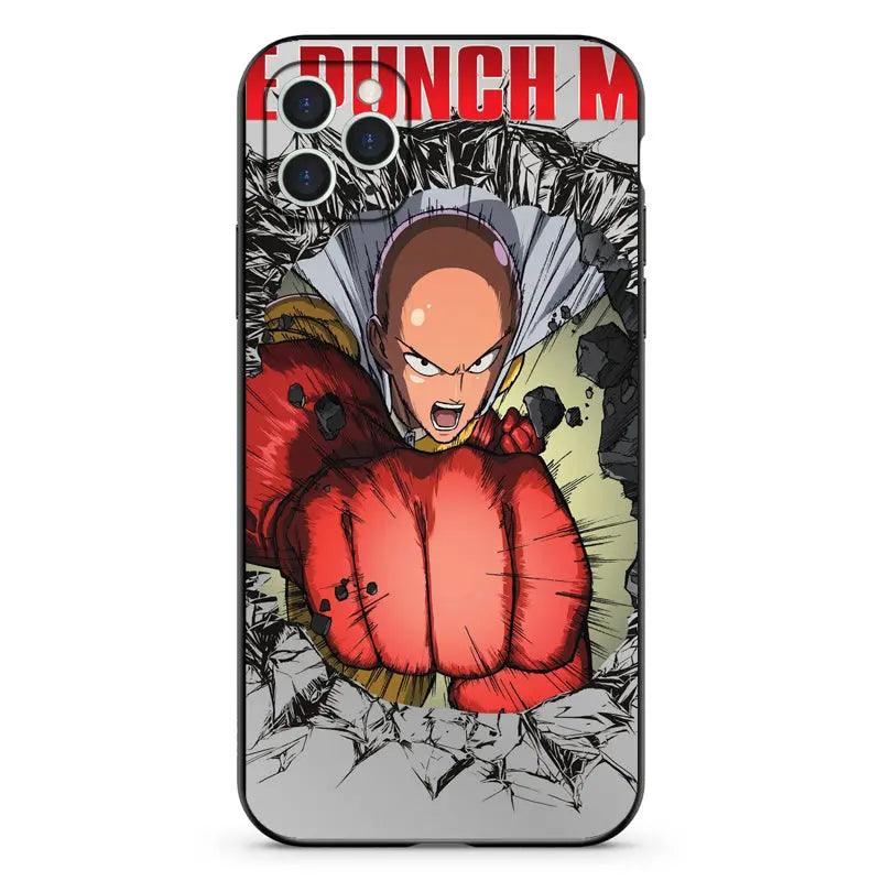 One Punch Man Anime Matte Protective Phone Cases Punch4