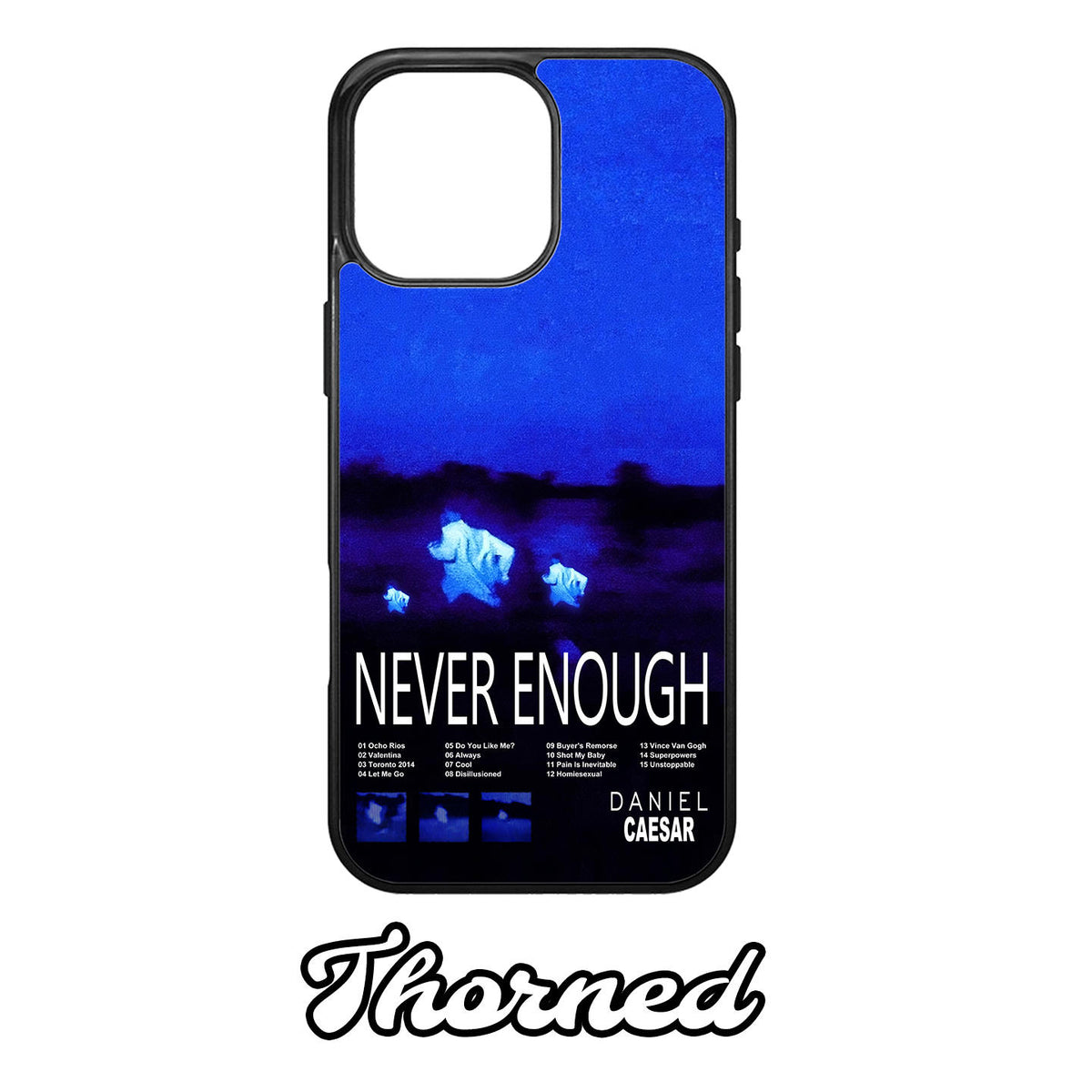 Daniel Caesar album cover; Never Enough phone case